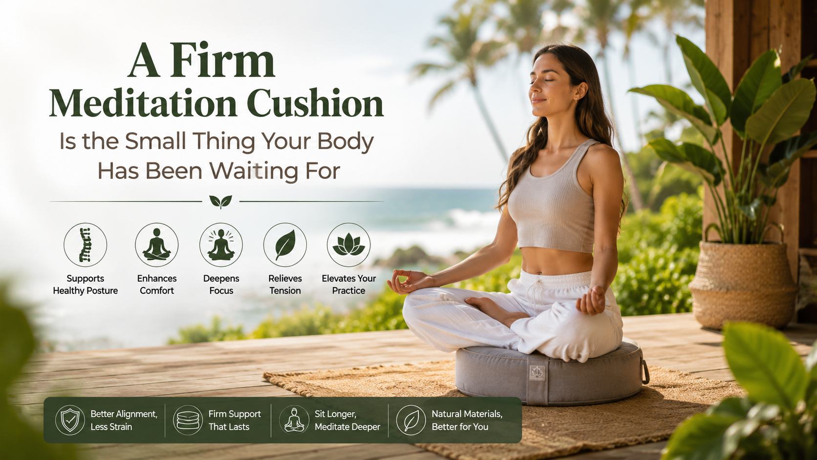 firm meditation cushion