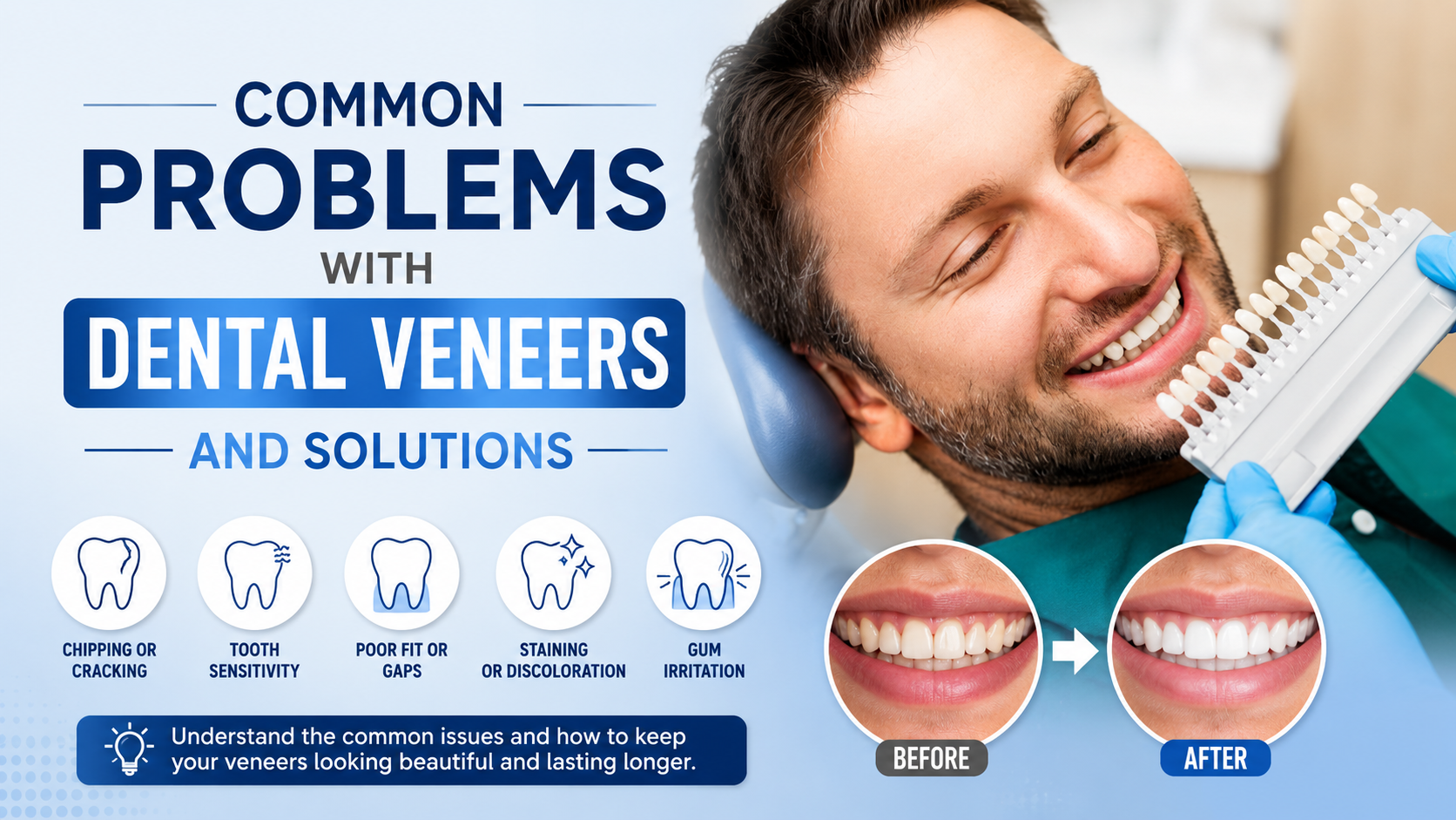 Common Problems with Dental Veneers and Solutions