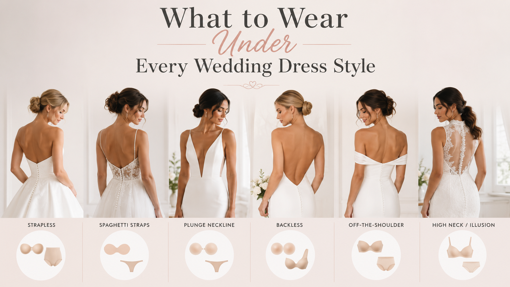 What to Wear Under Every Wedding Dress Style