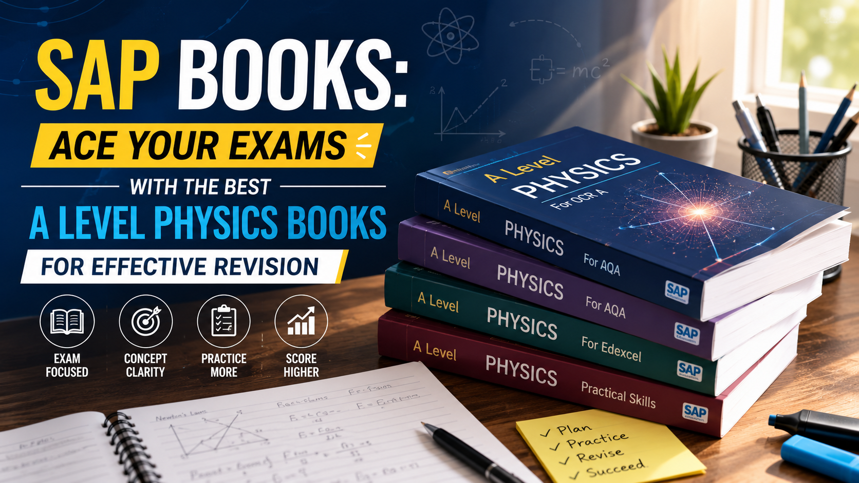 SAP Books: Ace Your Exams with the Best A Level Physics Books for Effective Revision